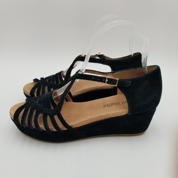 Anthropologie Gee WaWa Doris Platform Suede Sandals - Picture 5 of 11